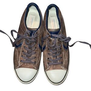 Converse X John Varvatos  Brown and Blue Leather Men's Sneakers Size 11